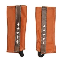 Polainas Cafe Leather Brown Charro Chaps (M)