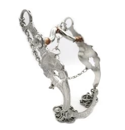 5 3/8" Horse Stainless Steel Charro Bit Freno Charro Acero