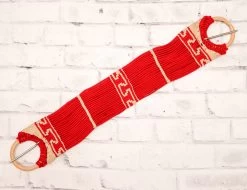 Cincho 33" Red Brown De Algodon Tradicional Simple Brown Horse Cinch