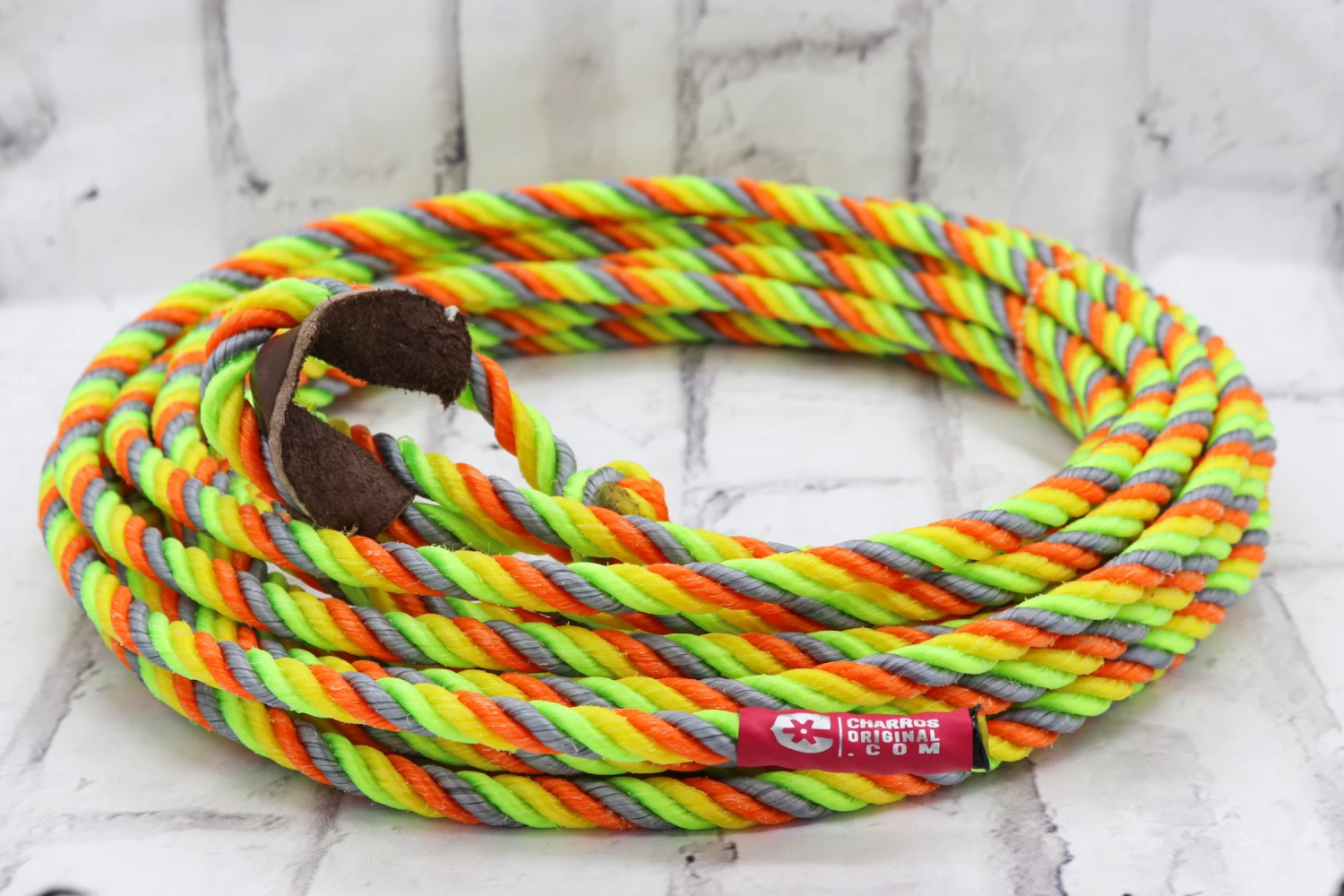 39 Ft Soga Para Florear Limon/Gris/ Amarillo Trick Rope Green 3 39 Ft Soga Para Florear Limon/Gris/ Amarillo Trick Rope Green