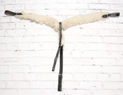 Real Wool Black Breast Collar Pecho Pretal Con Borrego