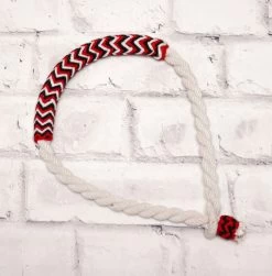 White Bosal Charro Algodon Trenzado Braided Cotton Bosal