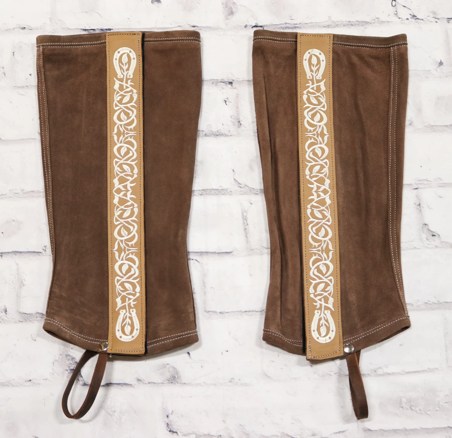 Polainas Charras (M) Horseshoe Half Charro Chaps 3 Polainas Charras (M) Horseshoe Half Charro Chaps