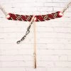 Pecho Pretal Brown Red Trenzado Diseno Tradicional Breast Collar -Western Harness Shop image 391