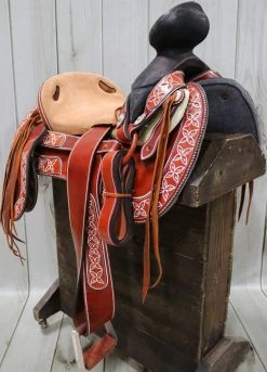 15" Mexican Saddle Saddlebag Saddle Montura Charra Con Cantinas -Western Harness Shop image 400