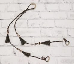 Two Tone Brown Color Doble Cerda Caballo Charro Horse Reins