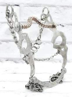 5 1/4" (14cm) Acero Charro Freno Copper Charro Horse Bit