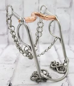 5" Freno Charro Horse Bit Copper Acero Cobre