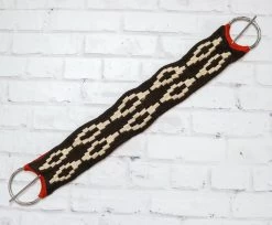 37" Brown Doble Cincho Charro Brown Horse Braided Cinch