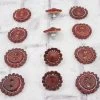 Vino Maroon Juego De Chapetones Conchos Monturas -Western Harness Shop image 435