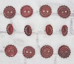 Vino Maroon Juego De Chapetones Conchos Monturas -Western Harness Shop image 437