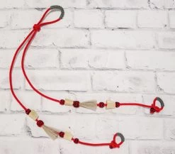 Red Charro Hueso Riendas Reins Horsehair Charras Finas