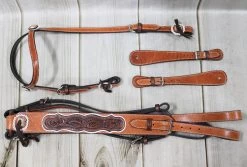 15" Charro Horse Saddle Montura Charra Cuerno De Venado Cincelada -Western Harness Shop image 458