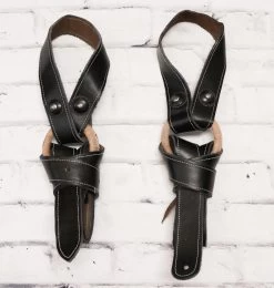 Replacement Charro Saddle Black Latigo Set Reemplazo De Latigo Negro