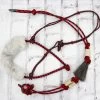 Bosal/Rienda Set Red Black Charro Bosallilo Wool -Western Harness Shop image 467