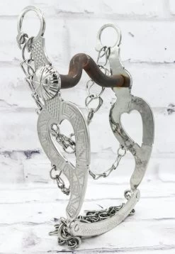 5 3/8" Freno Charro Simple Acero Horse Charro Bit Stainless Steel