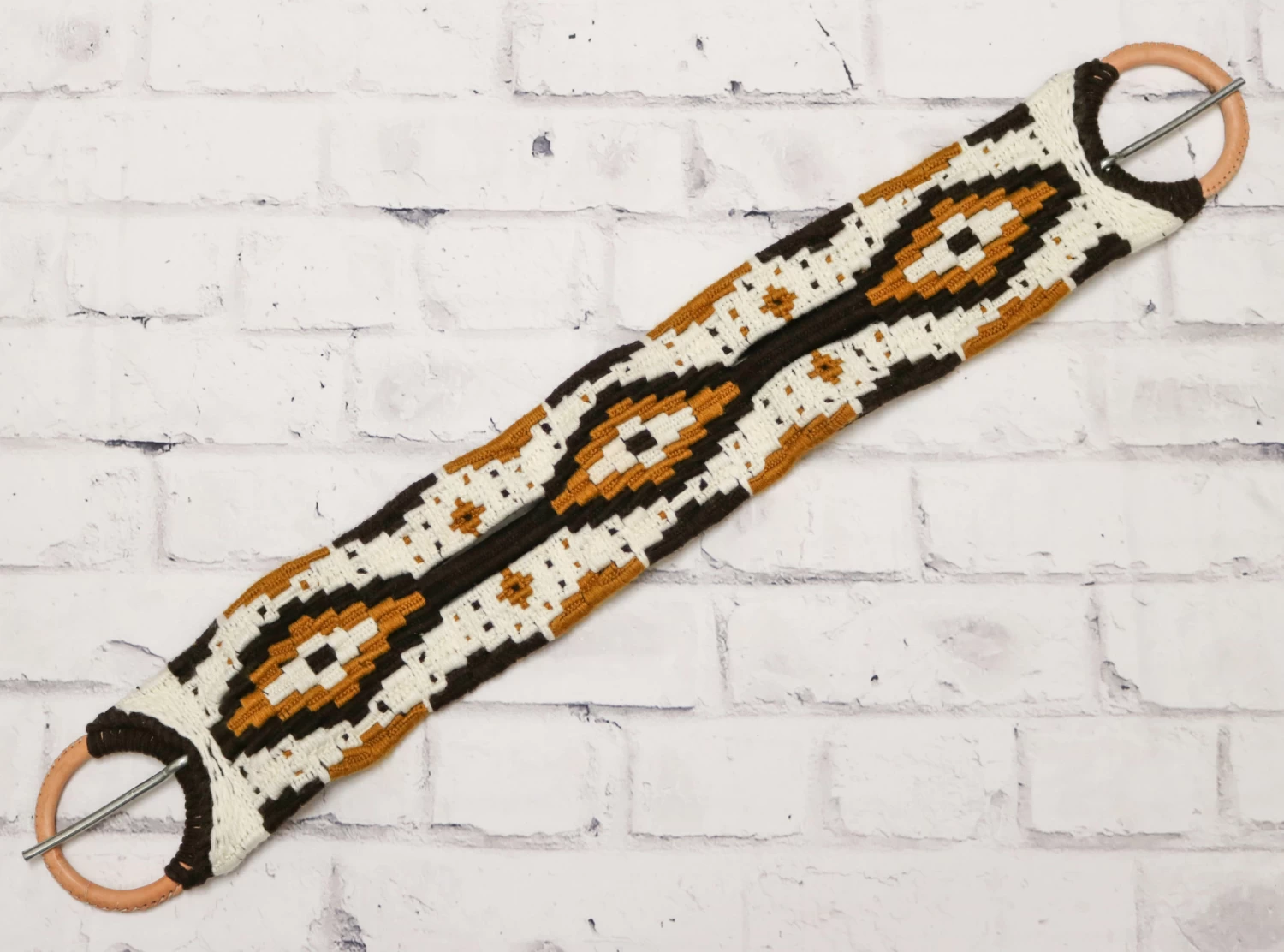 35" Tricolor Cafe Cincho Cotton Horse Braided Cinch 3 35" Tricolor Cafe Cincho Cotton Horse Braided Cinch