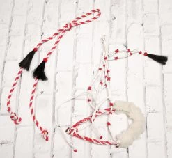 Charro Bosal Cabresto Rojo Cotton Made Charro Bosal Set