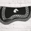 Carona Charra Cola De Pato Negra Horse Saddle Pad Black -Western Harness Shop image 503