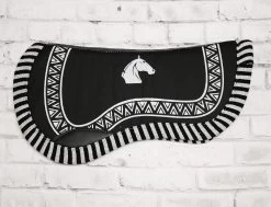 Carona Charra Cola De Pato Negra Horse Saddle Pad Black