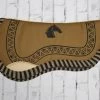Brown Cola De Pato Carona Charra Horse Shaped Horse Pad -Western Harness Shop image 504