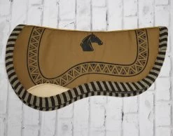 Brown Cola De Pato Carona Charra Horse Shaped Horse Pad