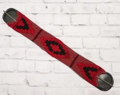 33" Red Triangulo Cincho Nylon Horse Braided Cinch