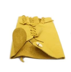 Manilla Amarilla Corta De Piel (Large) Yellow Leather Glove 7 Manilla Amarilla Corta De Piel (Large) Yellow Leather Glove -Western Harness Shop image 512