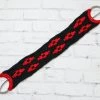 34" Cincho Black Red Doble Horse Black Braided Cinch -Western Harness Shop image 523