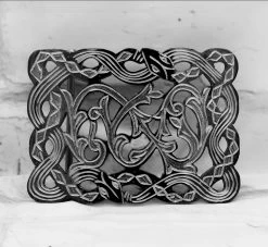 Hebilla Charra Acero Vibora Belt Buckle Stainless Steel