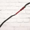 Rawhide Black Red Cuero Crudo Trenzado Cuarta Quirt -Western Harness Shop image 530