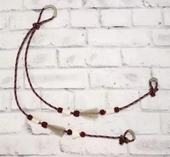 Tri Color Charro Reins Horsehair Hueso Riendas