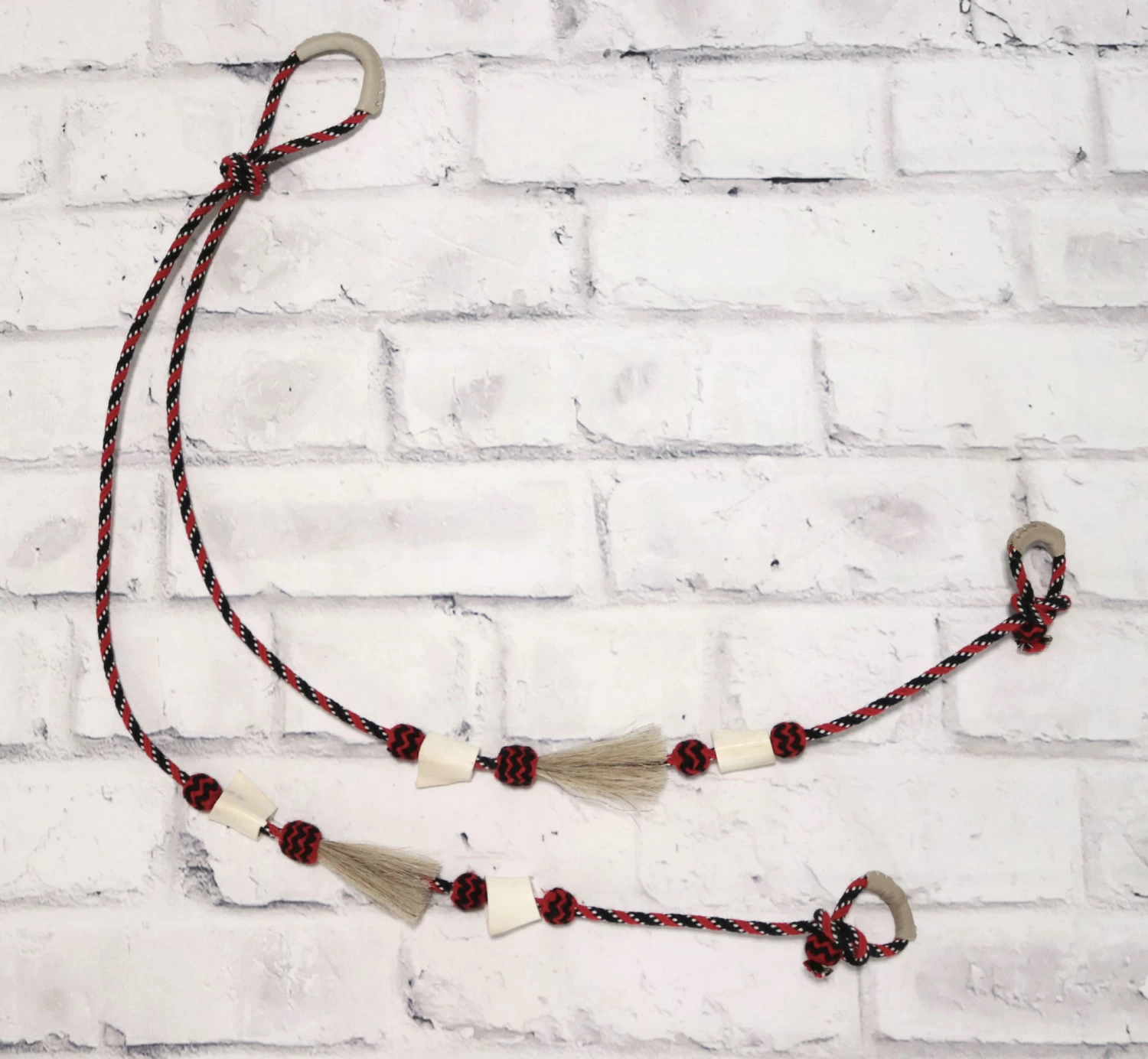 Tri Color Charro Reins Horsehair Hueso Riendas 3 Tri Color Charro Reins Horsehair Hueso Riendas