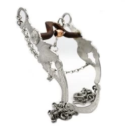 5 1/4" Caballo Acero Charro Freno Flor Cobre Horse Bit