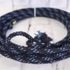 30 Ft Two-Tone Blue Cotton Cowboy Kid Rodeo Rope Lariat Rope 1 30 Ft Two-Tone Blue Cotton Cowboy Kid Rodeo Rope Lariat Rope -Western Harness Shop image 543