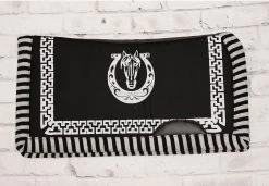 Charro Saddle Pad Black Carona Para Caballo Negra