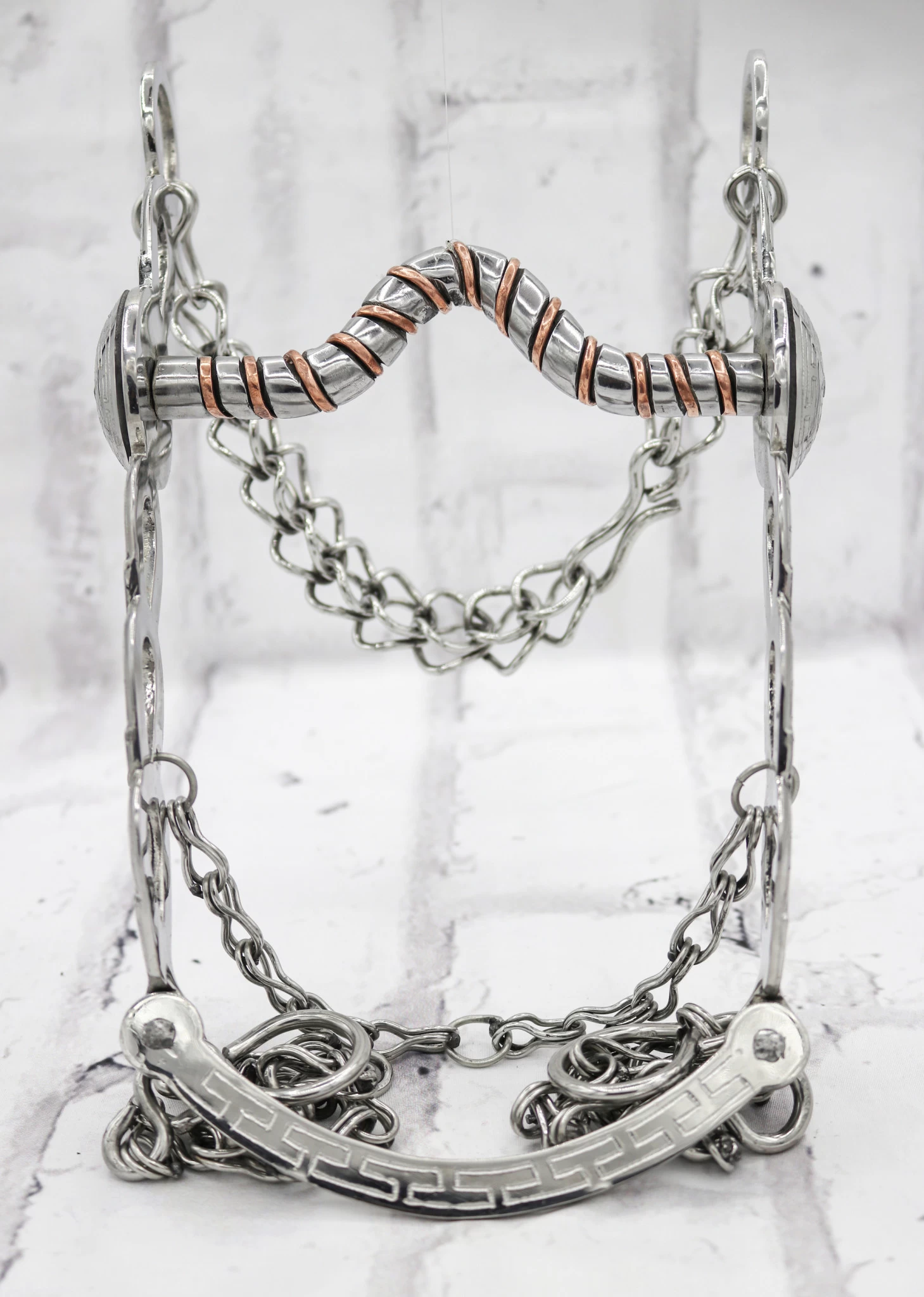 5 1/8" Charro Horse Bit With Copper Freno Charro Con Cobre 4 5 1/8" Charro Horse Bit With Copper Freno Charro Con Cobre - Image 2