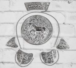 Horse 3D Herraje Greca Acero Montura Charro Saddle Kit