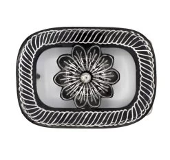 Hebilla Pavonada Flor Oval Charra Belt Buckle