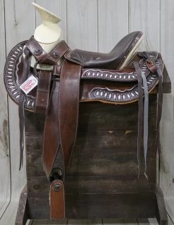 15" Montura Charra Brown Diseno Charro Mexican Saddle 8 15" Montura Charra Brown Diseno Charro Mexican Saddle -Western Harness Shop image 602