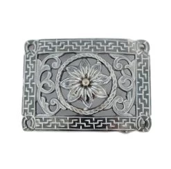 Charro Hebilla Herradura Pavonada Negra Belt Buckle