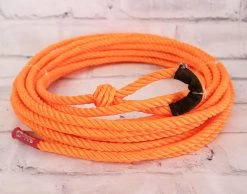 39FT. Charro Soga Naranja Para Florear Orange Trick Rope