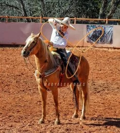 39FT. Charro Soga Naranja Para Florear Orange Trick Rope -Western Harness Shop image 619