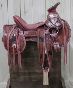 15.5" Montura Vino Horse Charro Mexican Saddle