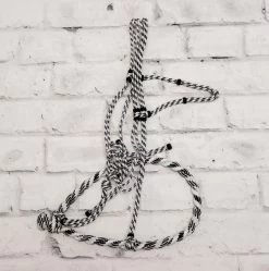 White Black Charros Original Bosal Charro Cabresto