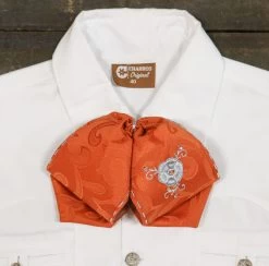 Orange Mono Charro Flower Design Lienzo Charro