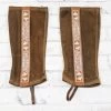 Polaians Charras Cafe Charro Half Chaps Charreria Brown