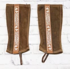 Polaians Charras Cafe Charro Half Chaps Charreria Brown