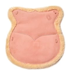 Coral Asiento De Borrego Charro Western Saddle Leather Wool Cushion