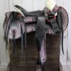 14.5" Black Montura Charra Cantinas Charro Saddle -Western Harness Shop image 662